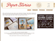 Tablet Screenshot of paperstories.com
